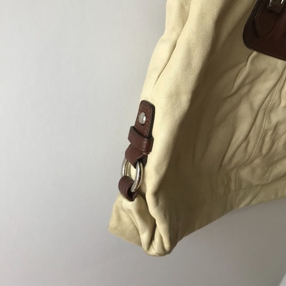 Coach | Cream & Brown Y2K Leather Hobo Shoulder Bag - Picture 5 of 8